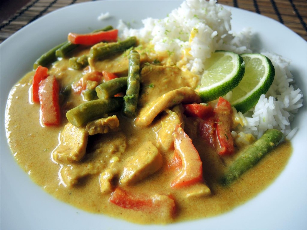 Indisches Korma Hähnchen-Curry - Chilirosen