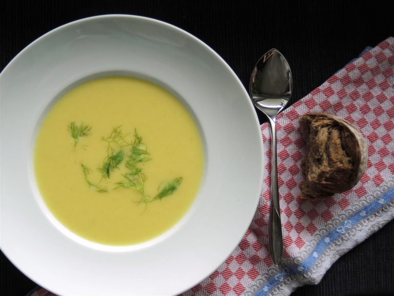 Fenchel-Safran-Suppe und eine Rezension - Chilirosen